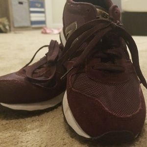 Maroon and Rose Gold New Balance
